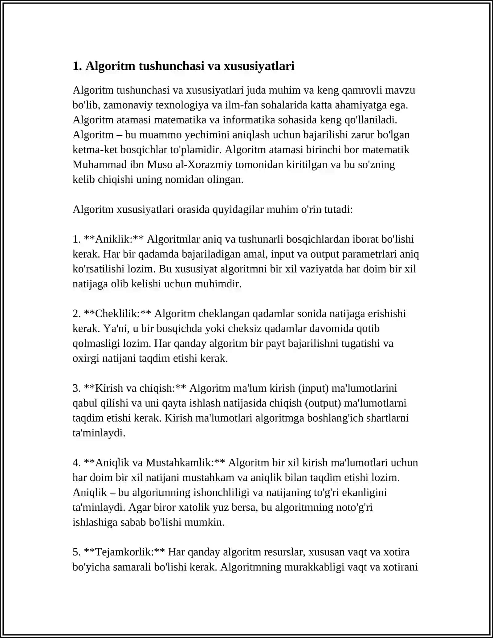 ALGORITMLASHTIRISH VA DASTURLASH ASOSLARI 3