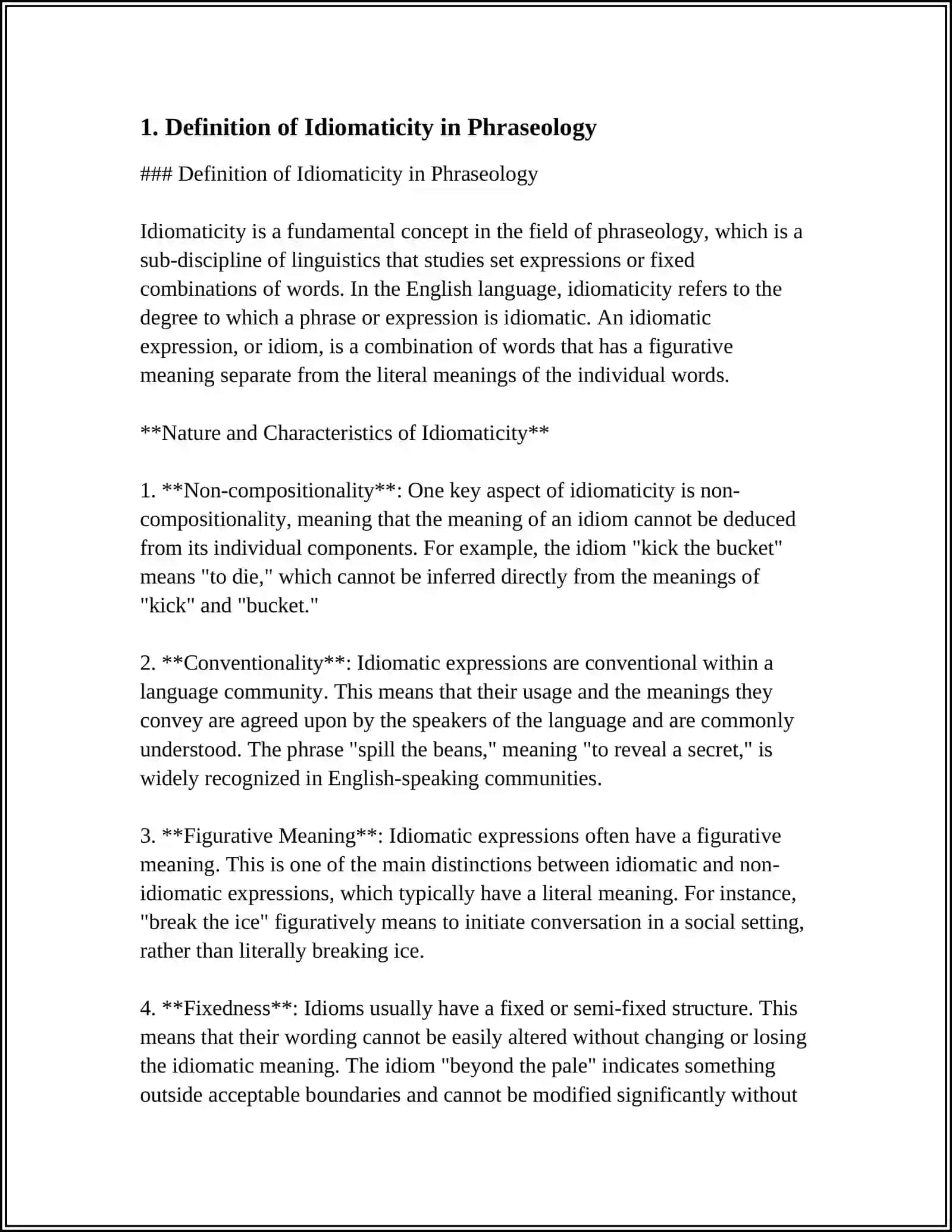 IDEOMATICITY OF PHRASEOLOGICAL 3