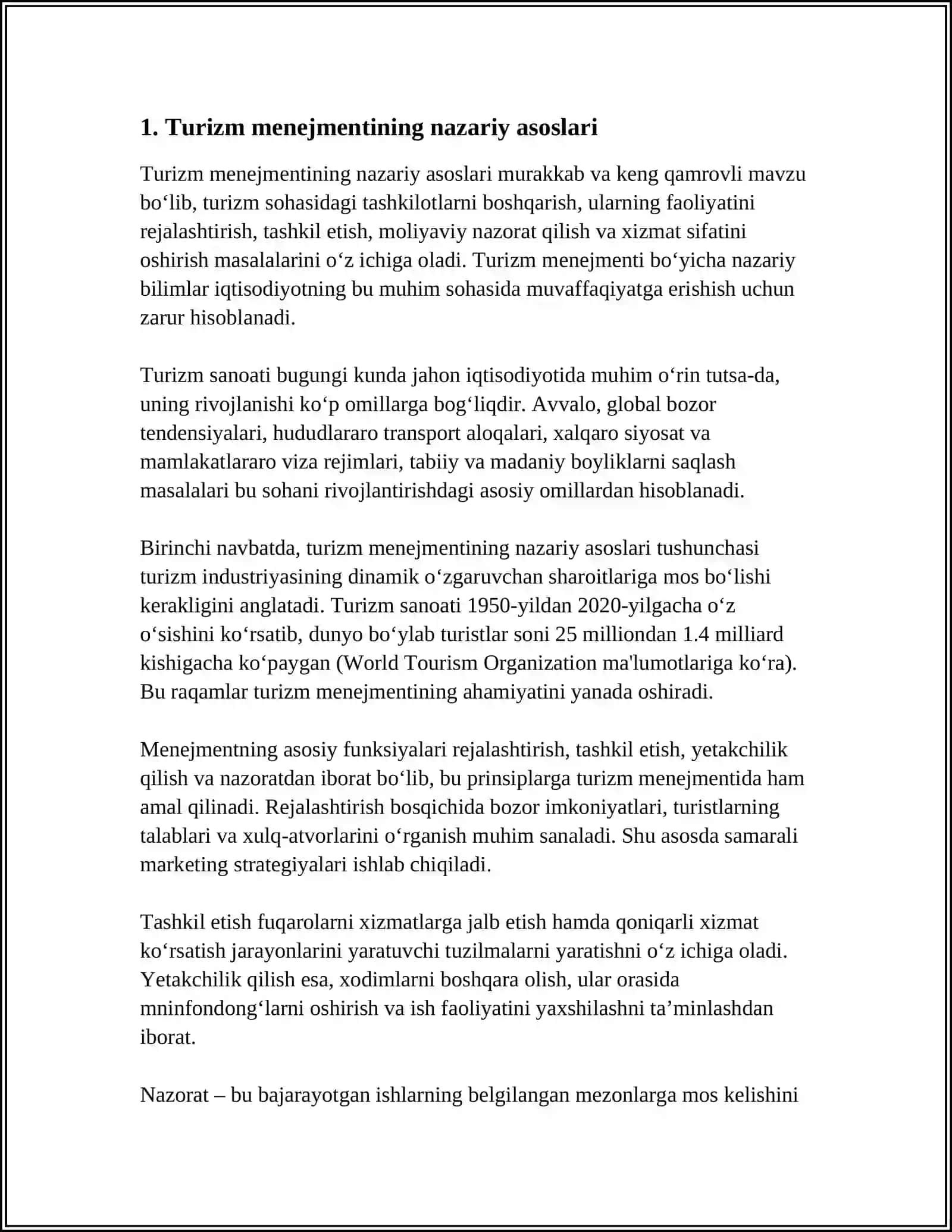 TURIZM MENEJMENTI 3