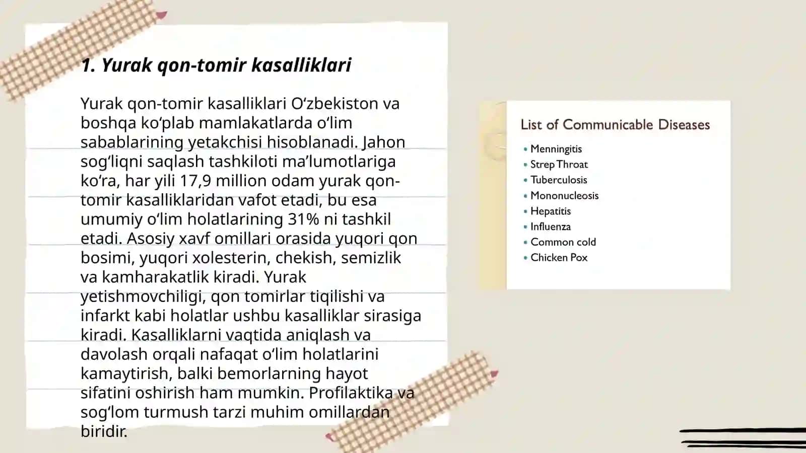 Yurak qon-tomir kasalliklari 3
