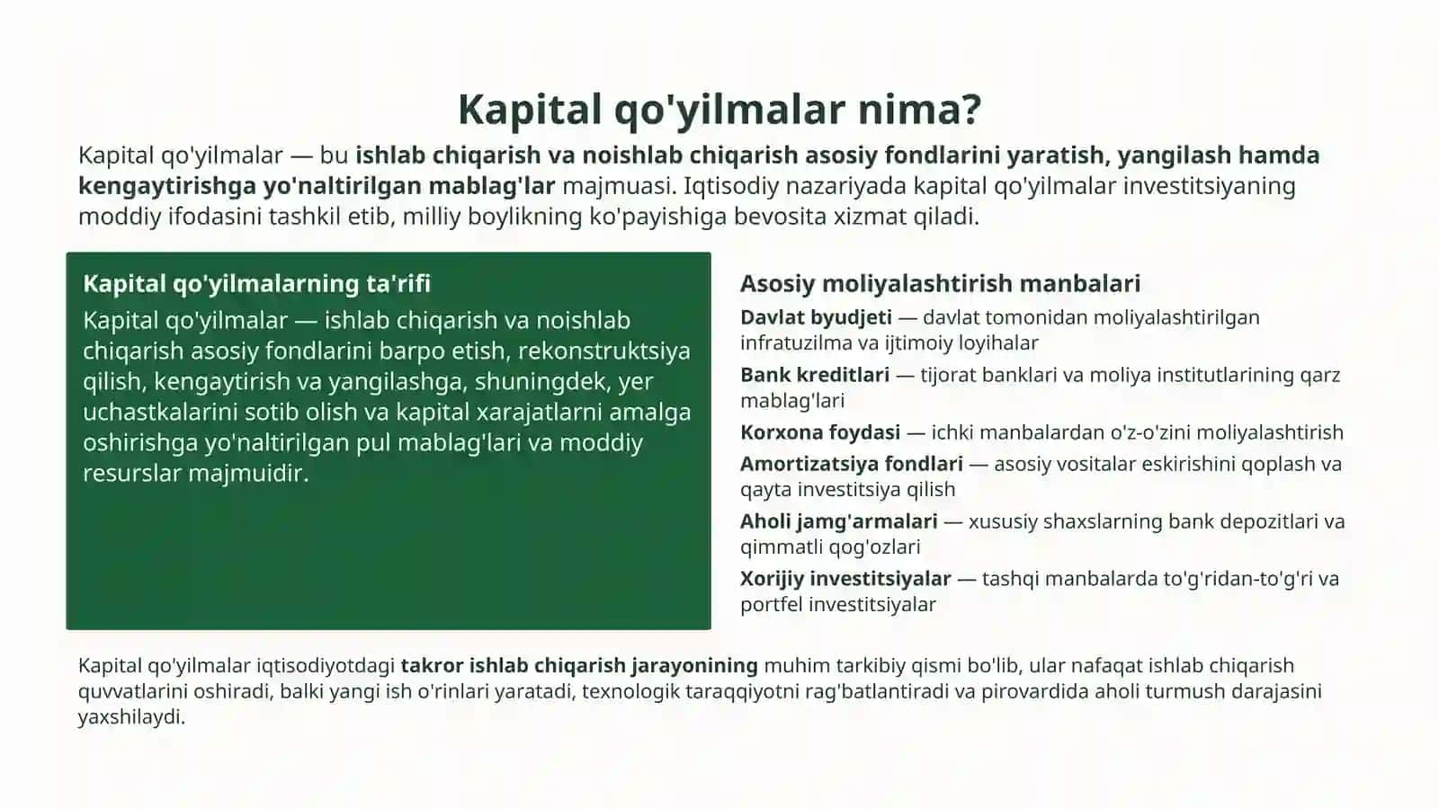 Kapital bozori va kapital qo'yilmalar 3