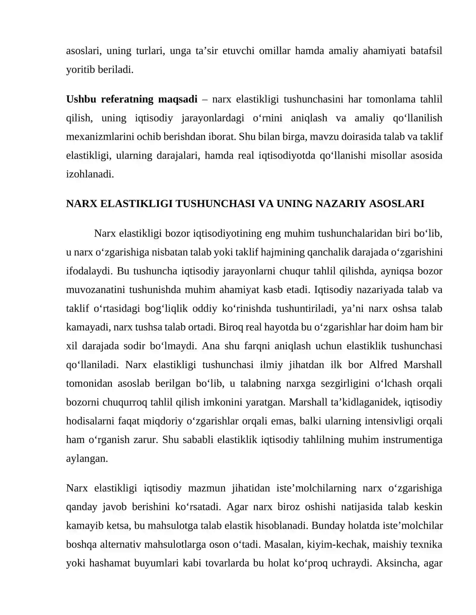 Narx elastikligi va uning amaliy ahamiyati 3