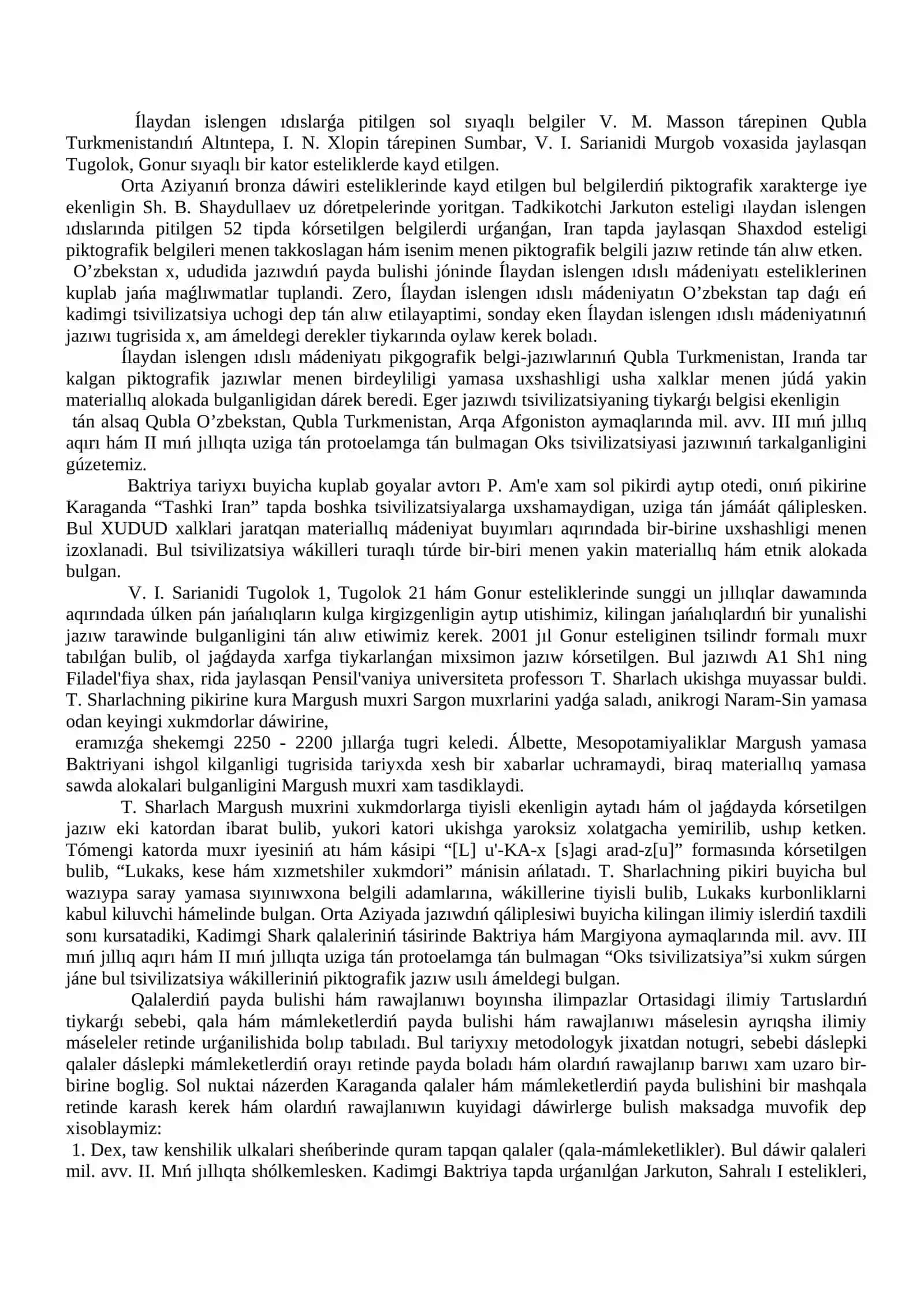 Orta Aziya tsivilizatsiyasi arxeologiyasi 3