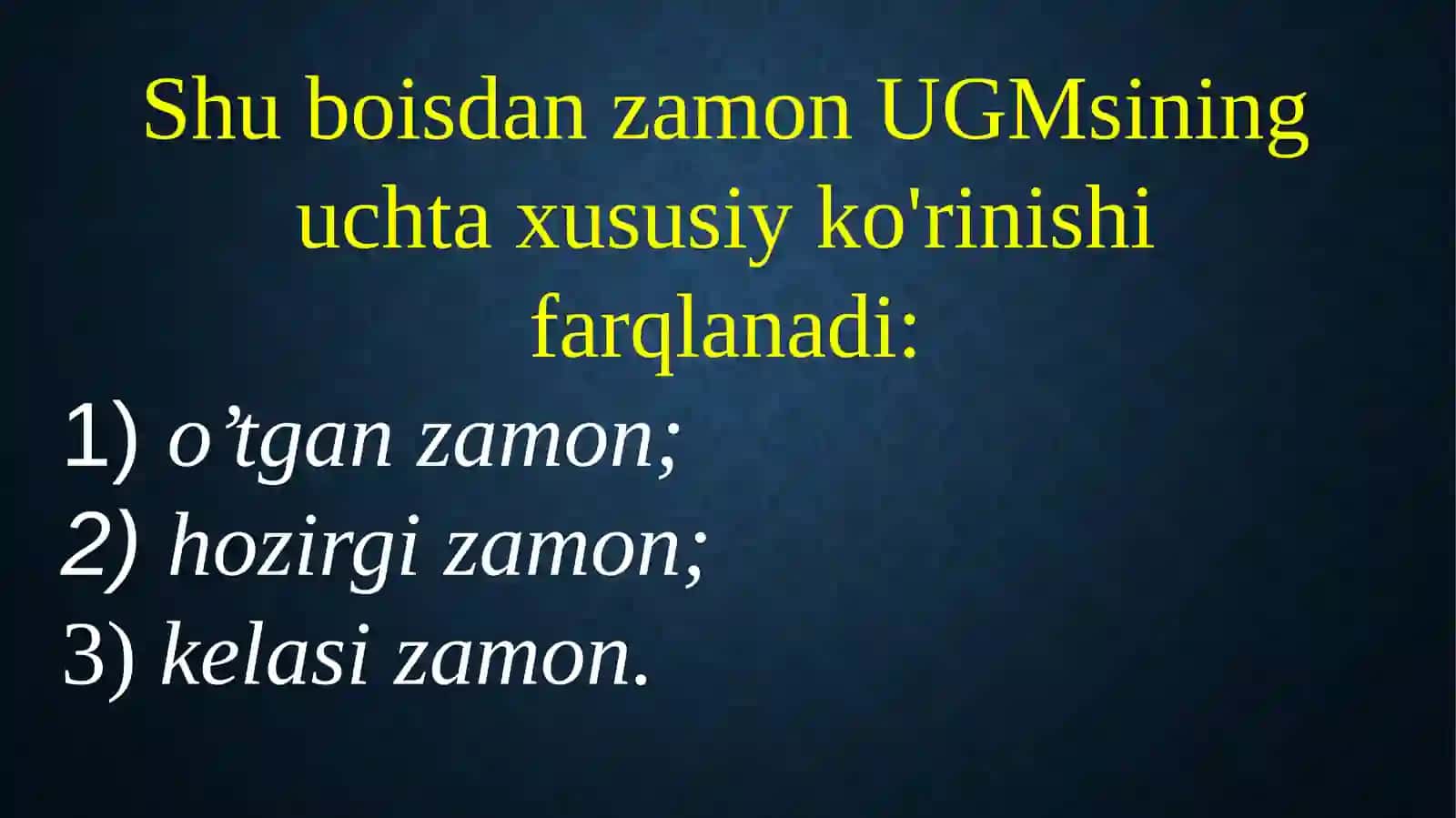 FE'LNING ZAMON, MAYL VA SHAXS-SON QO'SHIMCHALARI 3