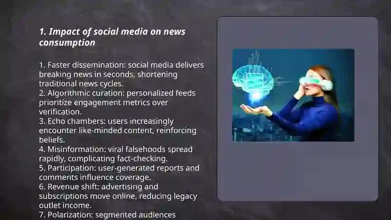 Technological advances, communication and the media 3
