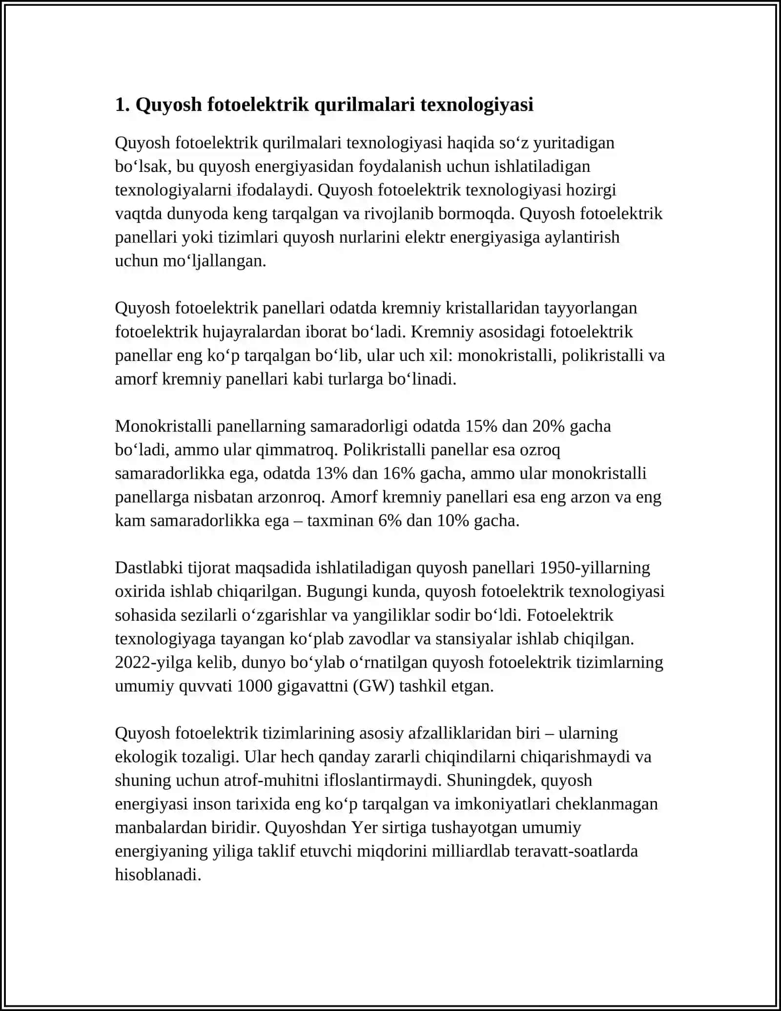 QUYOSH FOTOELEKTRIK QURILMALARI 3