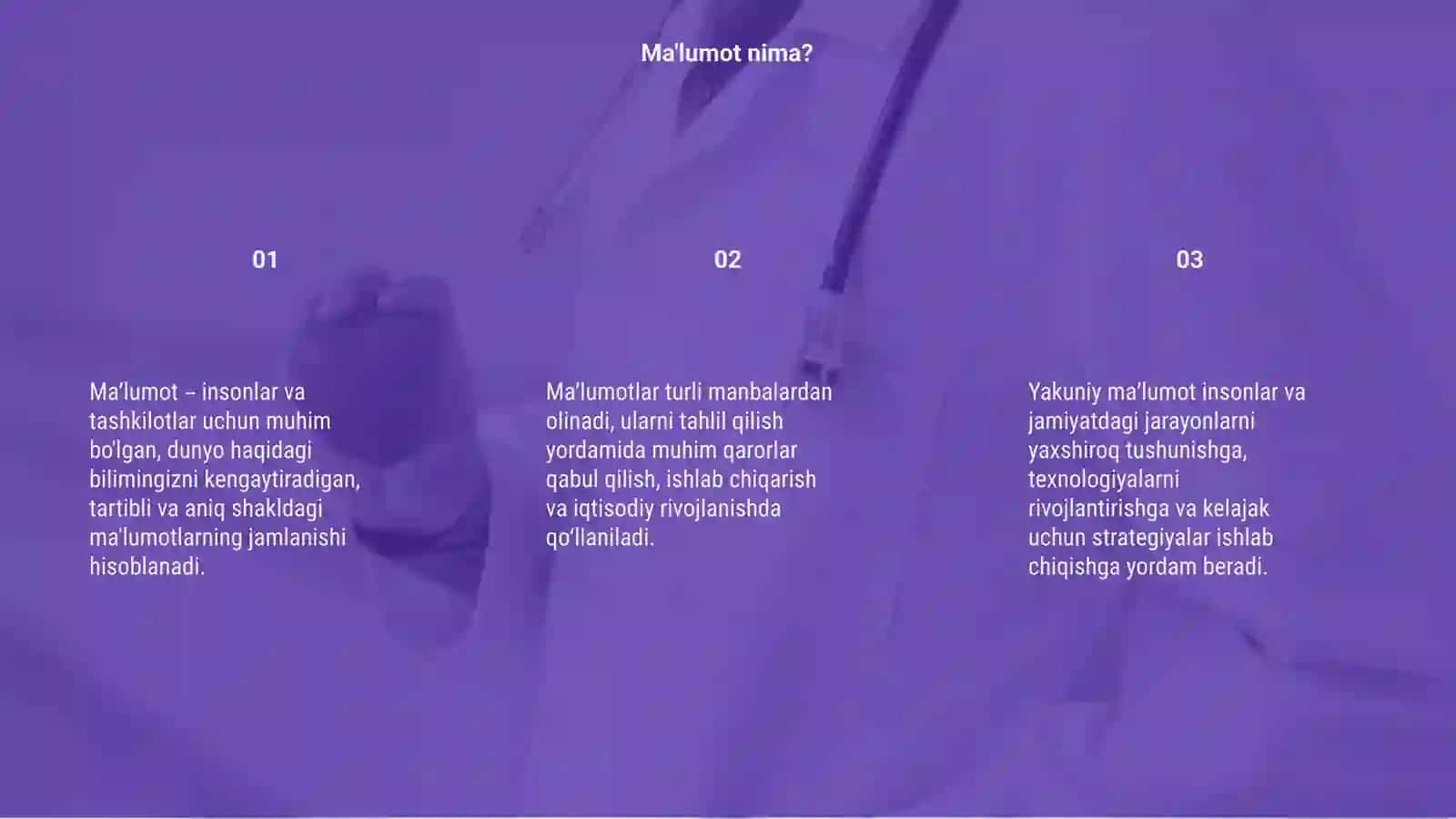 Ma'lumot haqida tushuncha 3