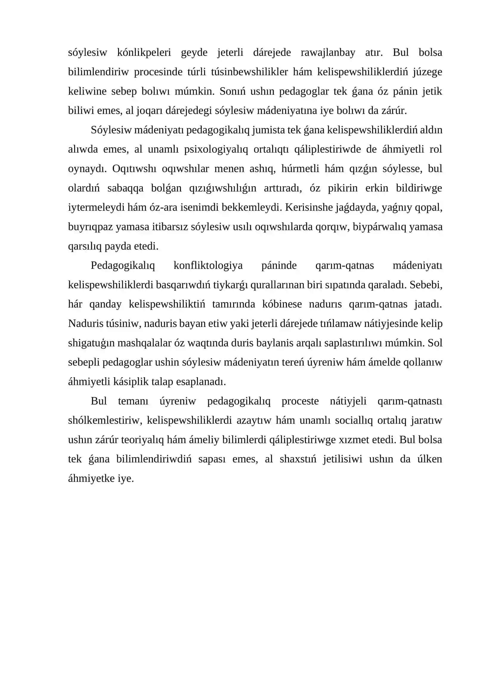 Qarım-qatnas mádeniyatı hám onıń mazmunı 3