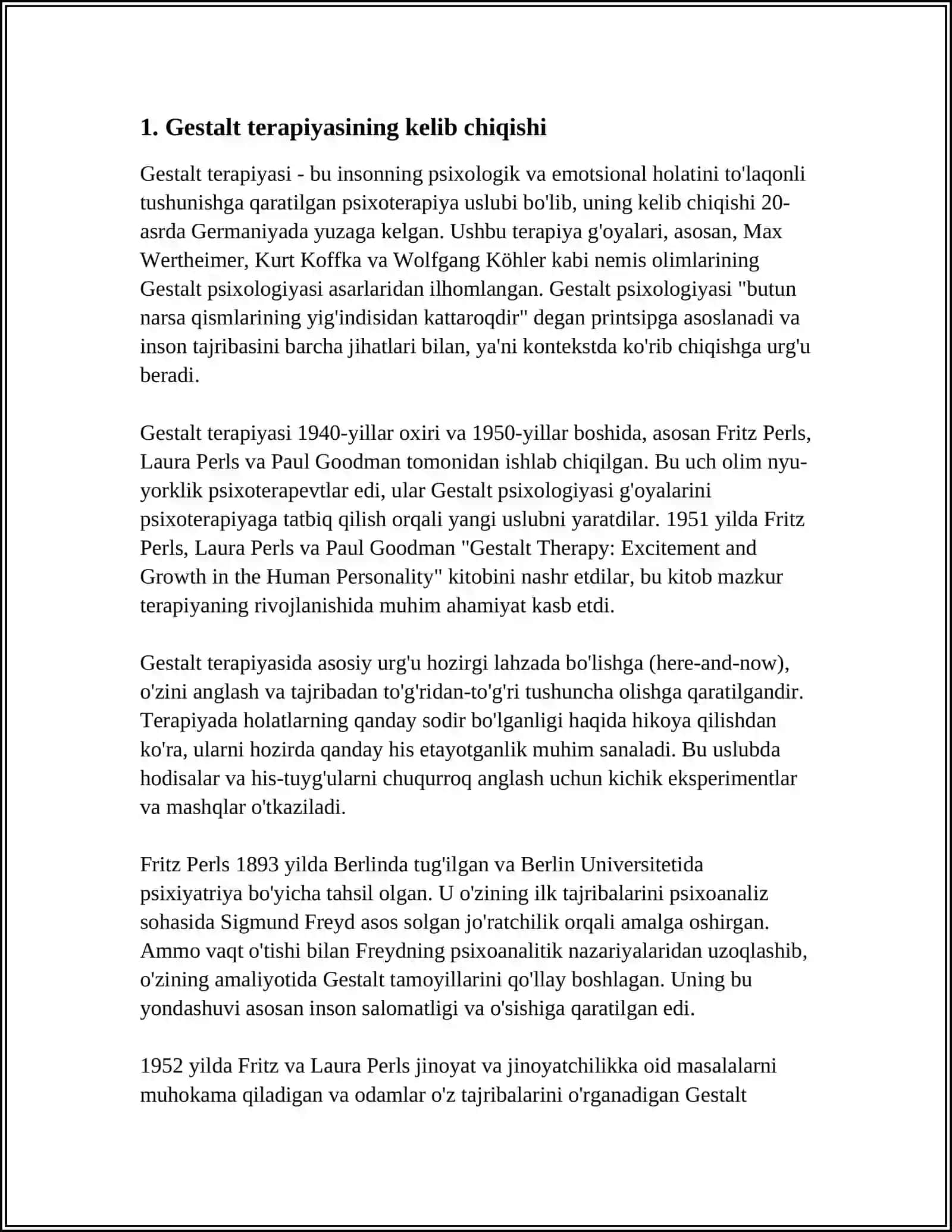 GESHTALT TERAPIYASI 3