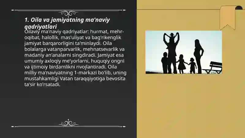 Oilaviy ma'naviy qadriyatlar 3