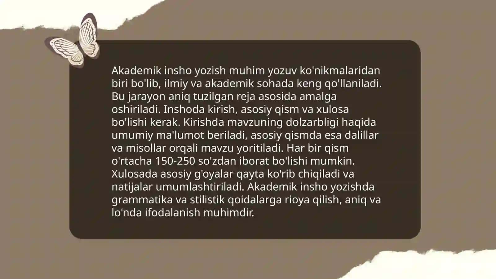 Akademik yozuv mahorati 3