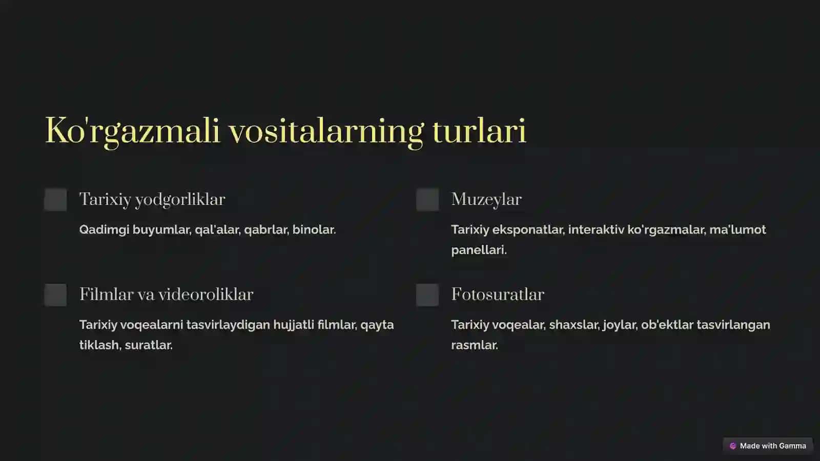 Ko'rgazmali uslub 3