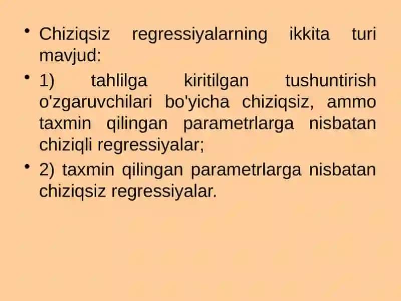 Chiziqsiz regressiya 3