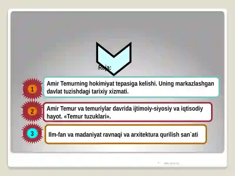 Amir Temur va Temuriylar davrida ilim fan 3