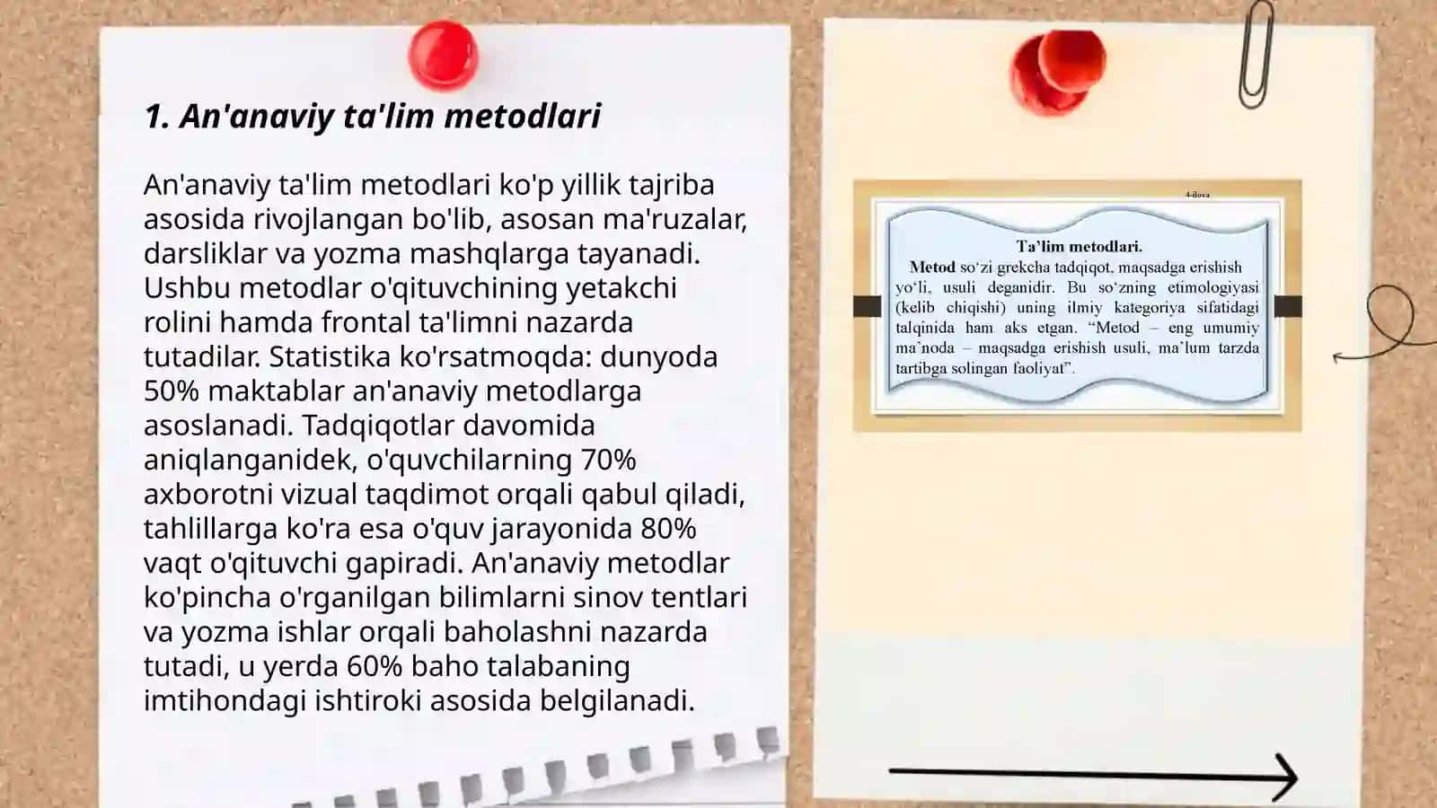 Ta'lim metodlari tasnifi 3