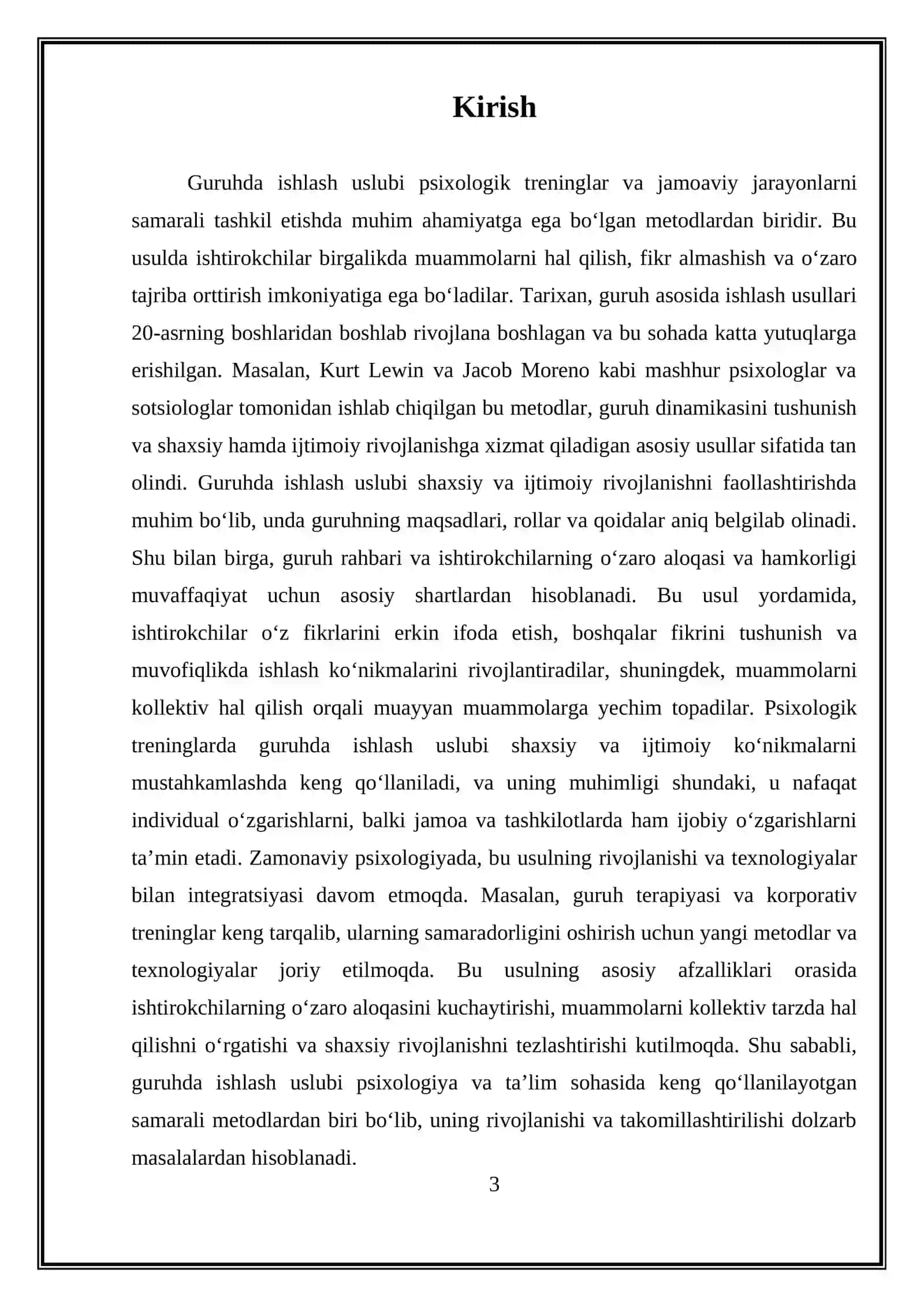 Guruhda Ishlash Uslubi Psixologik Trening 3