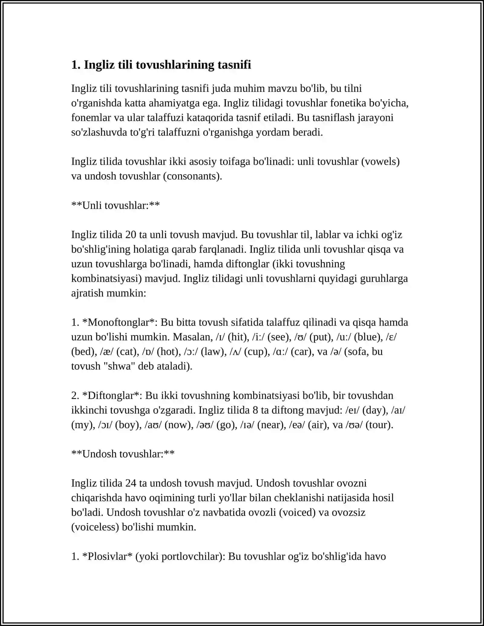 CLASSIFICATION OF ENGLISH VOWEL PHONEMES 3