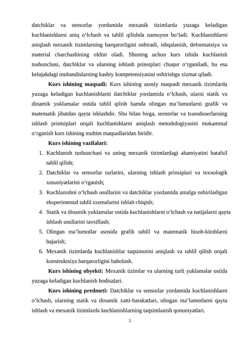 DATCHIKLAR YORDAMIDA KUCHLANISHLARNI EKSPERIMENTAL ANIQLASH 3
