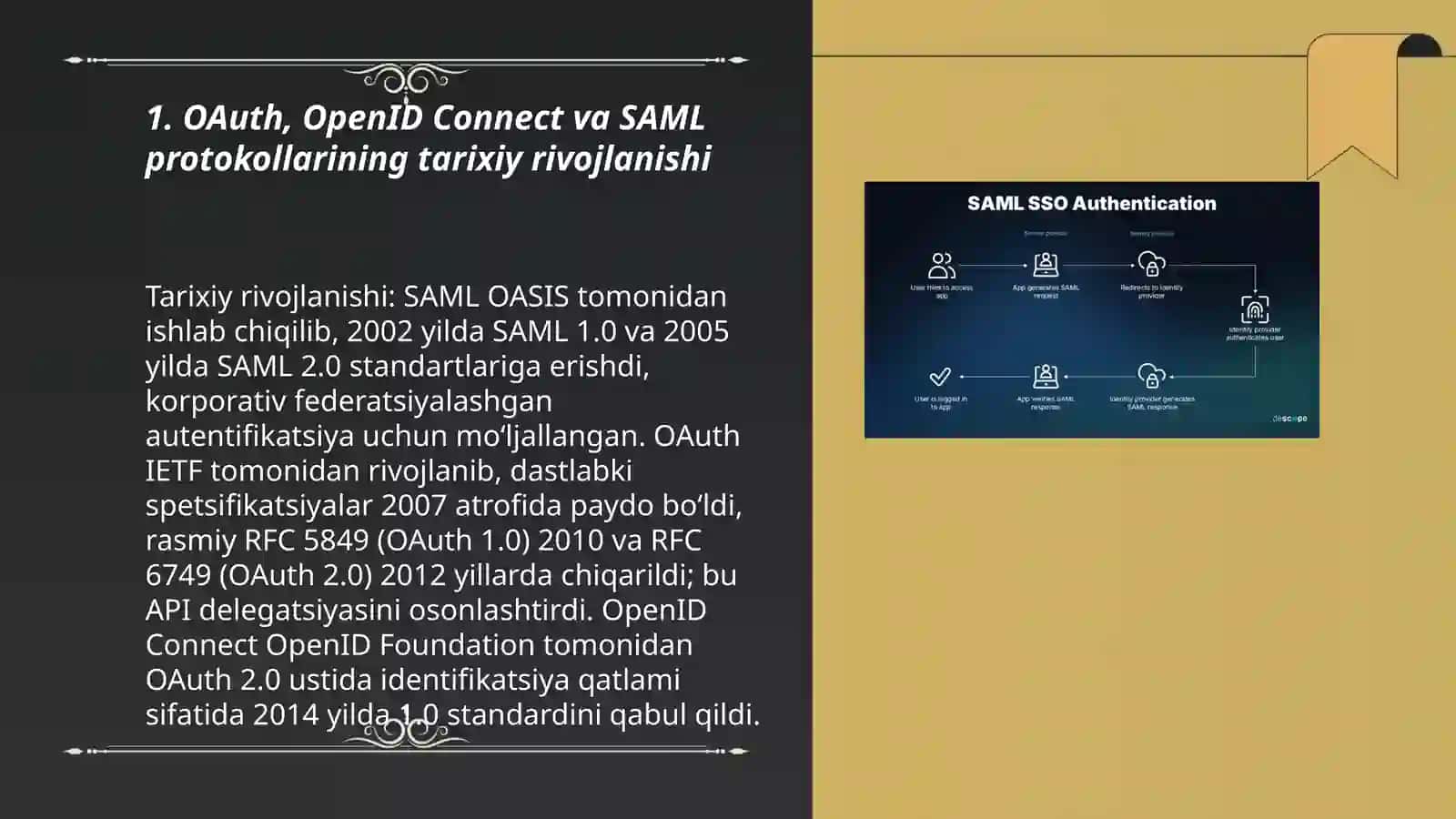 OAuth, OpenID Connect va SAML protokollari tahlili 3