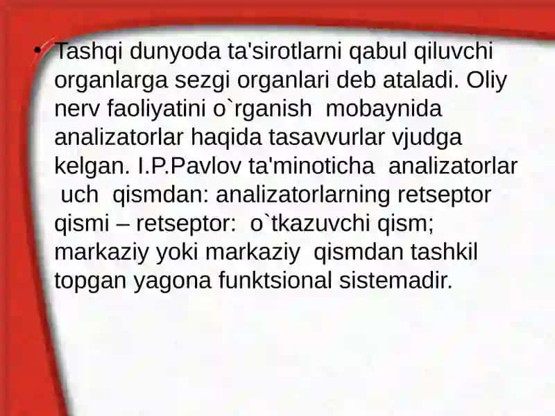 Analizatorlar gigienasi 3