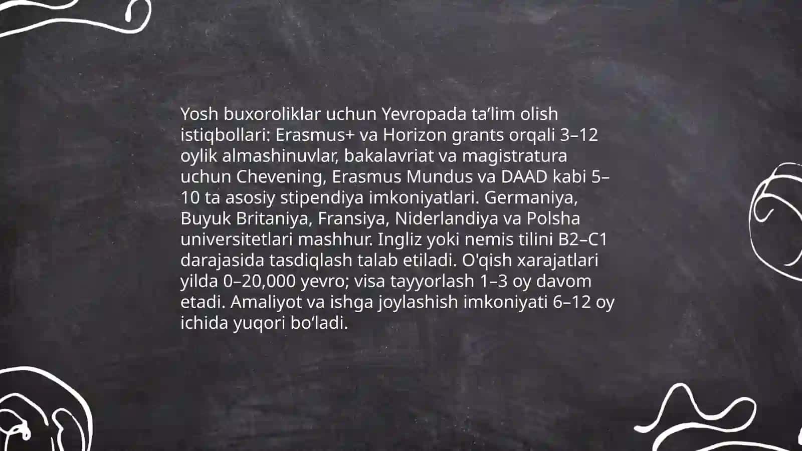 Yosh buxoroliklar va yevropa 3