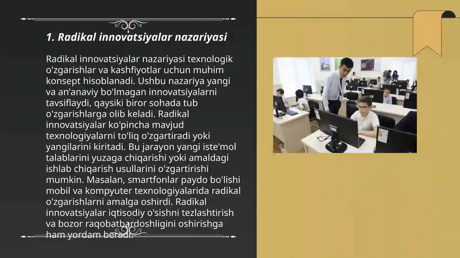 Radikal innovatsiyalar nazariyasi 3