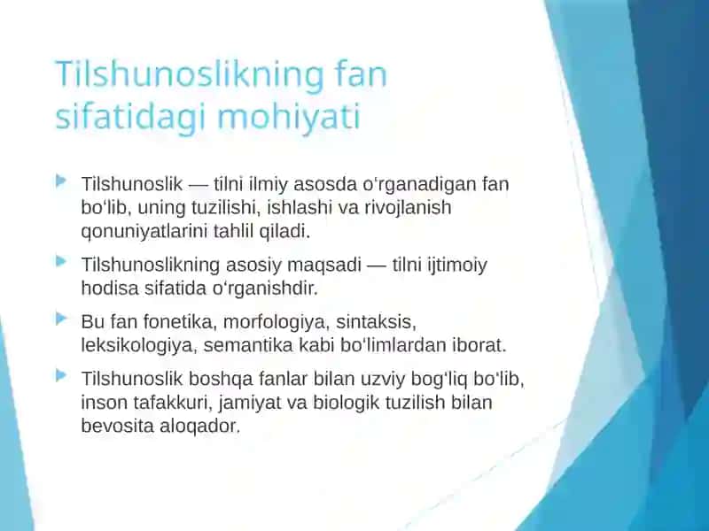 Tilshunoslik ning fan sifatidagi mohiyati 3