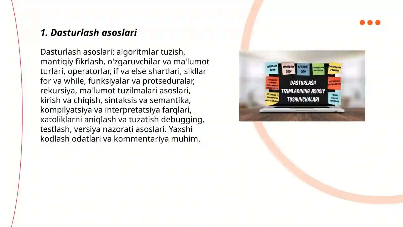 Dasturlash asoslari 3