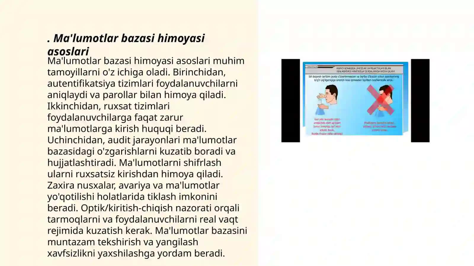 Ma'lumotlar bazasi himoyasi asoslari 3
