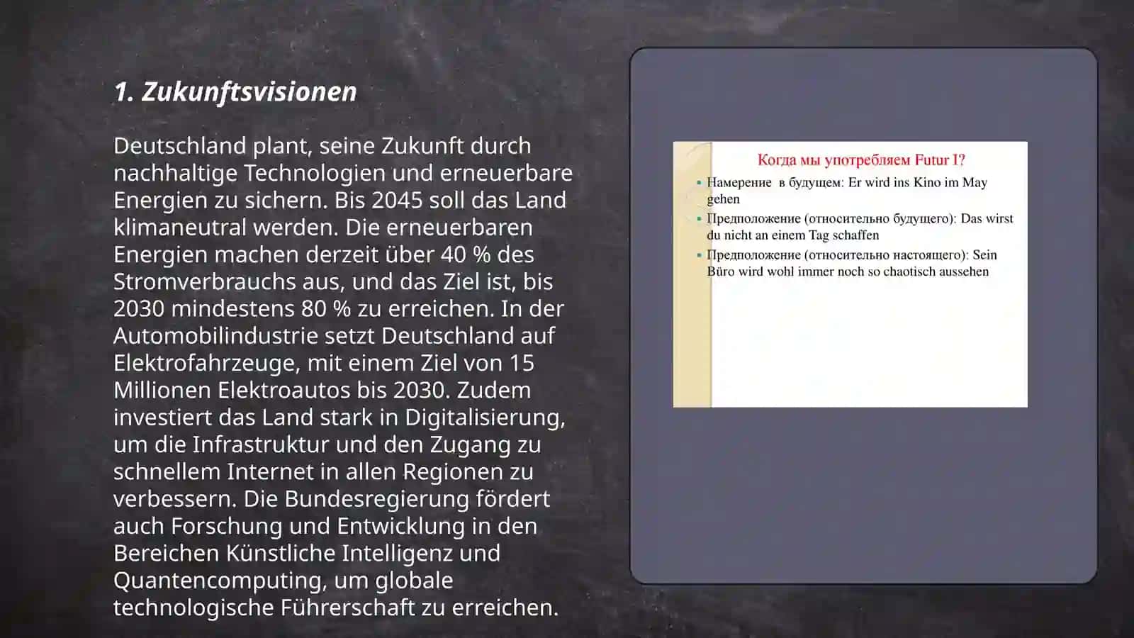Auf deutsch Futur1 Futur2 3