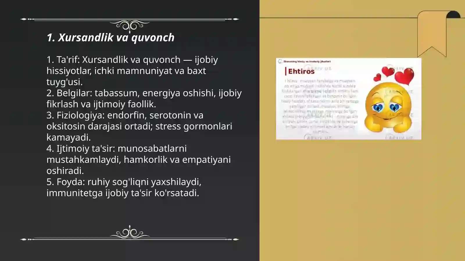 Xursandlik va quvonch 3