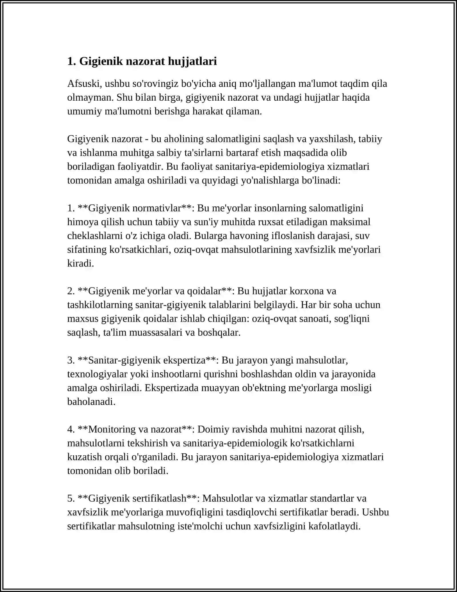 Gigienik nazorat hujjatlari 3
