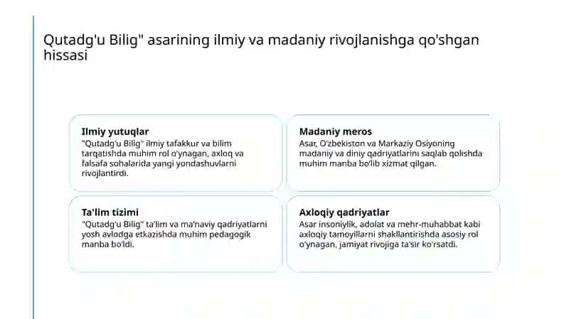 Qutadg'u bilig asarining ilmiy, ta'limiy va axloqiy ahamyati 3