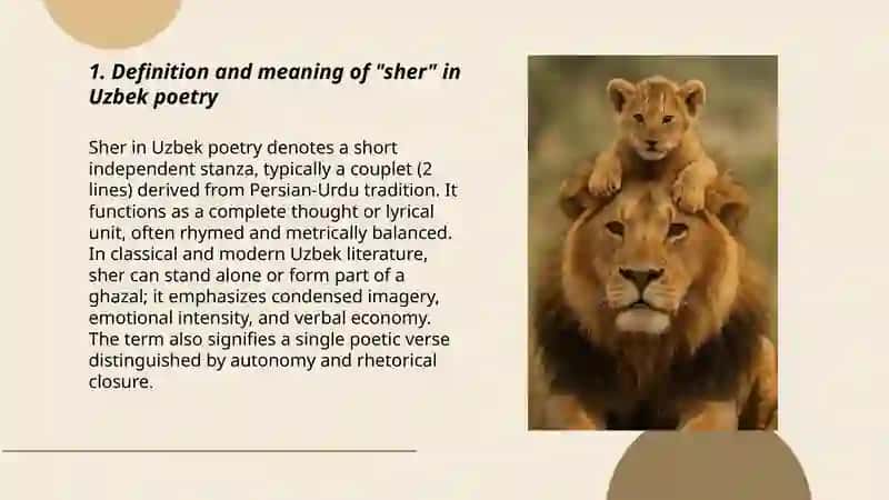 Sher haqida maʼlumot 3