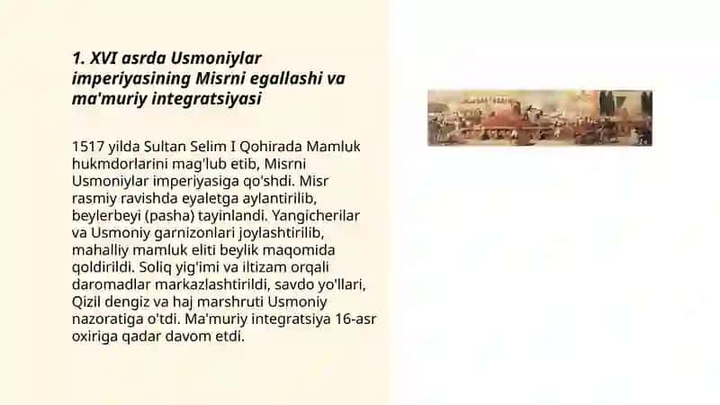 XVI-XIX asrlarda Misr va Liviya 3