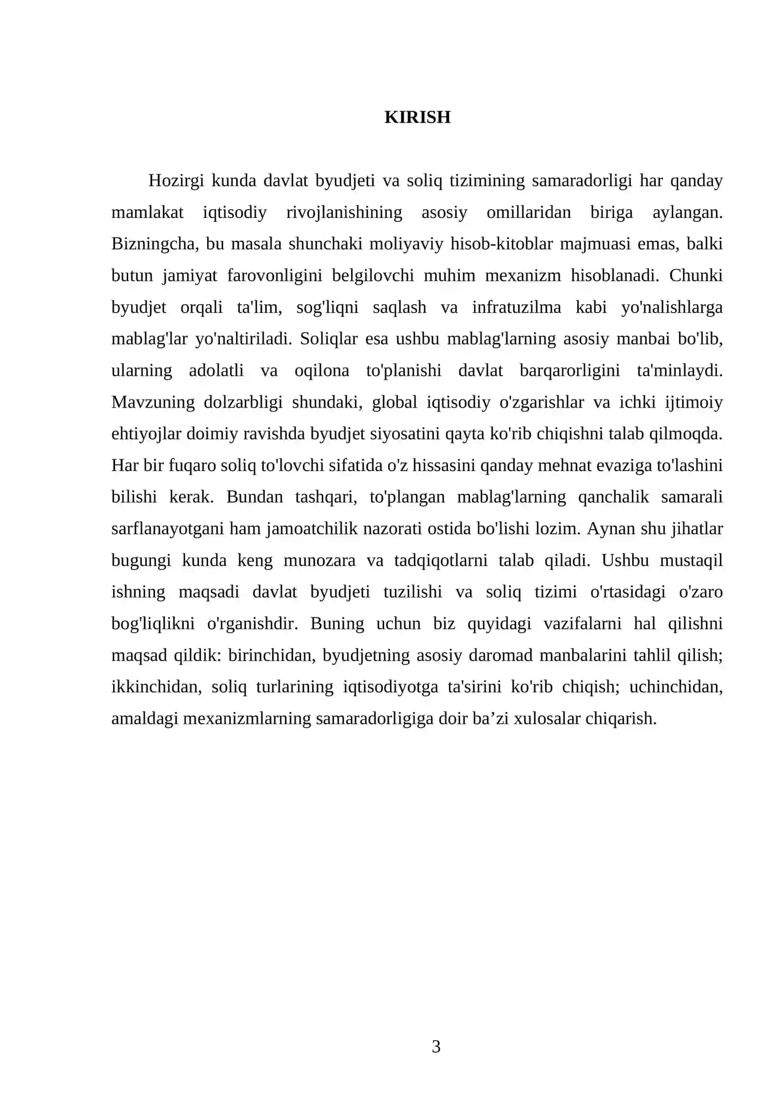 Davlat byudjeti. Soliqlar 3