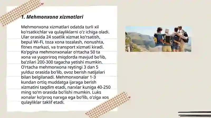 Mehmonxona xizmatlari 3