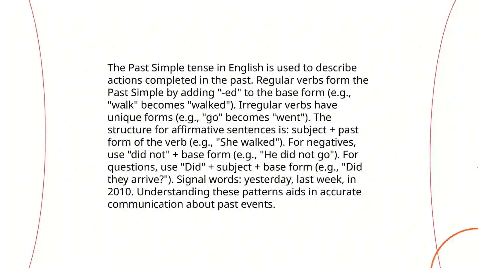 Past Simple 3