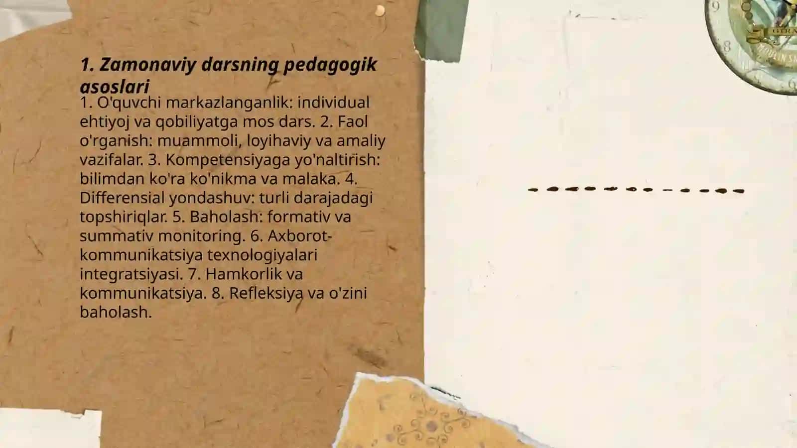 Zamonavi dars va unga qo'yiladigan talabmar 3
