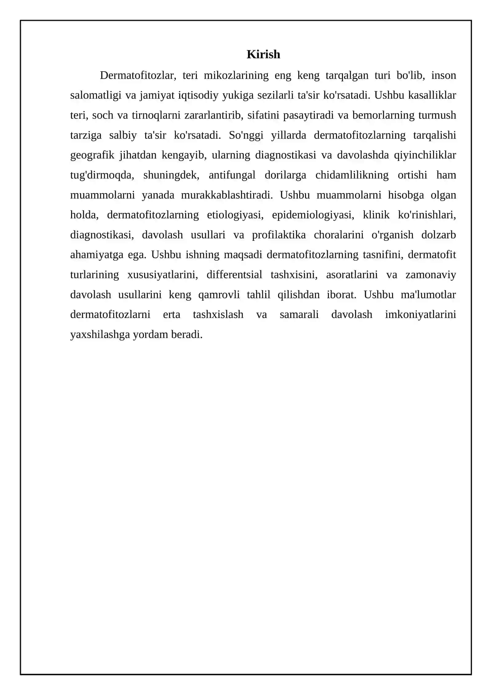 Mikozlar klasifikatsiyasi dermatamikozlar 3