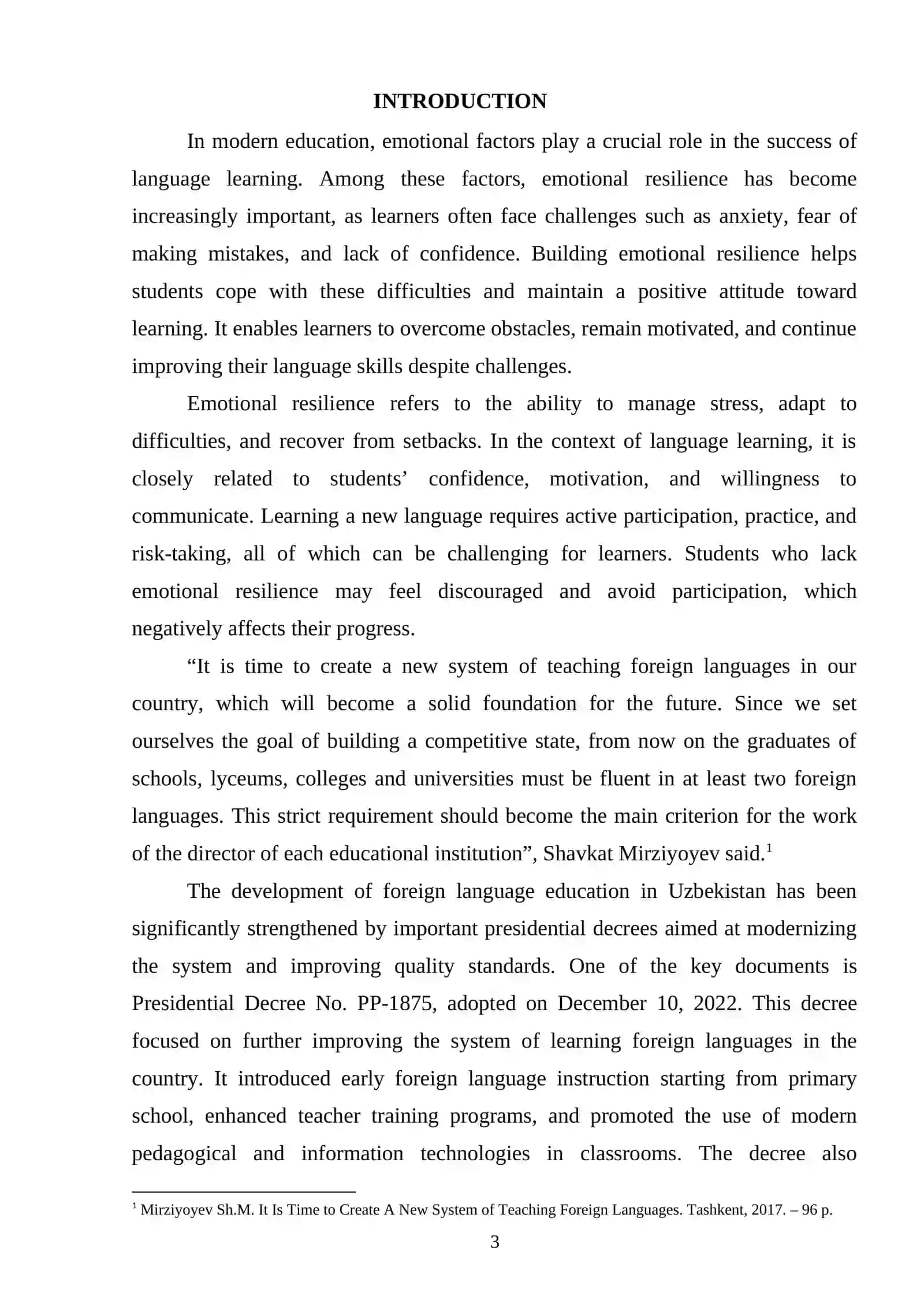 Building emotional resilience in language 3