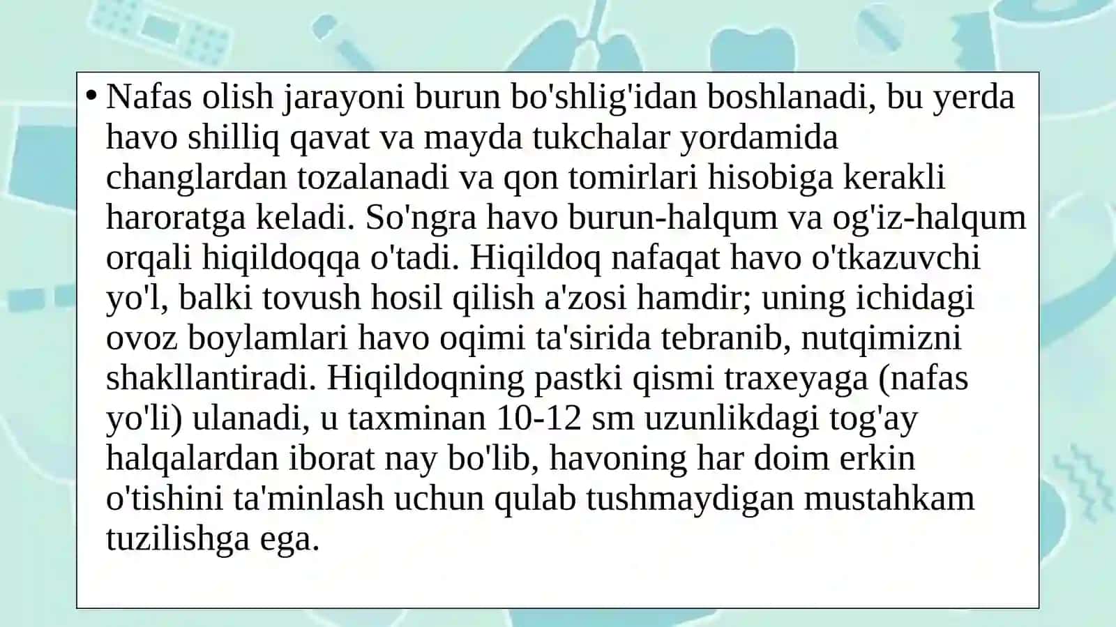 NAFAS OLISH SESTIMASI ORGANLARI 3