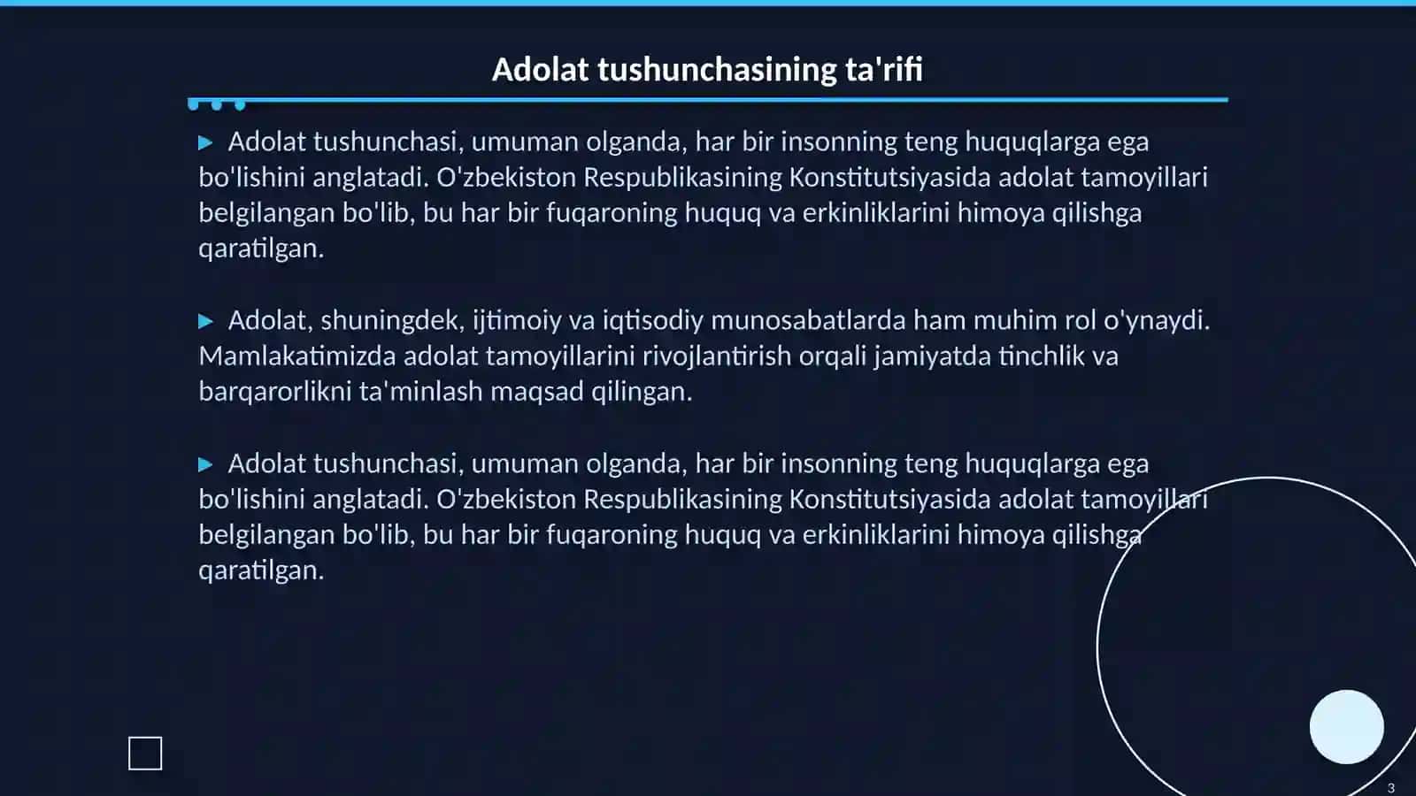 Adolat tushunchasi 3