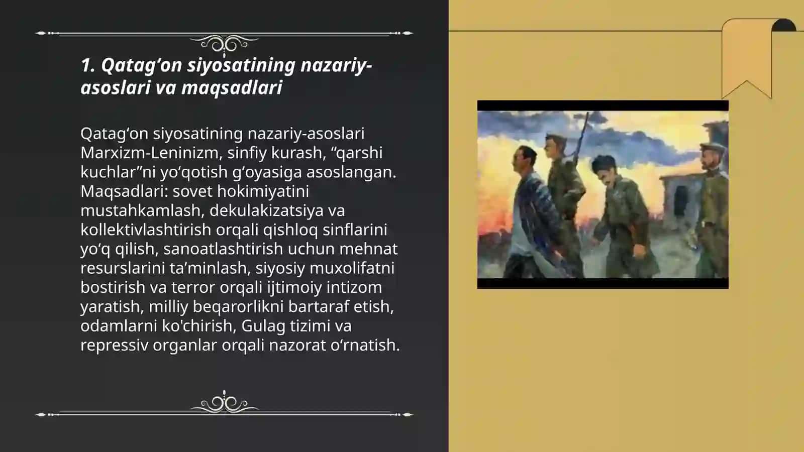 Sovet jamiyatini qatagʻon siyosati 3