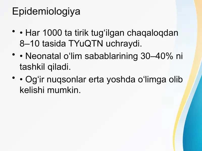 Qon tomir tug`ma nuqsonlari 3