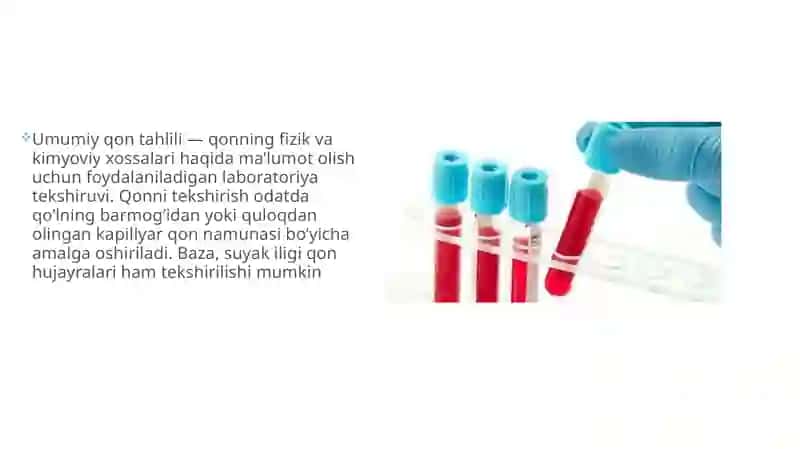 Qonning umumiy biokimyoviy tahlillari 3