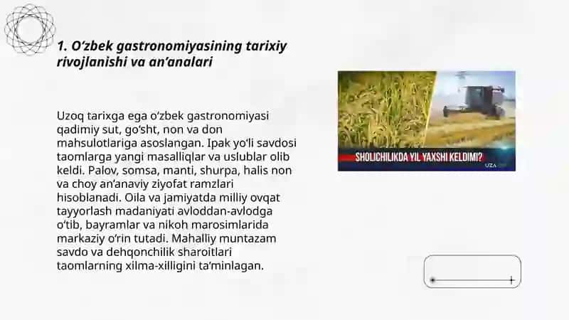O‘zbek gastronomiyasining tarixiy rivojlanishi va an’analari 3