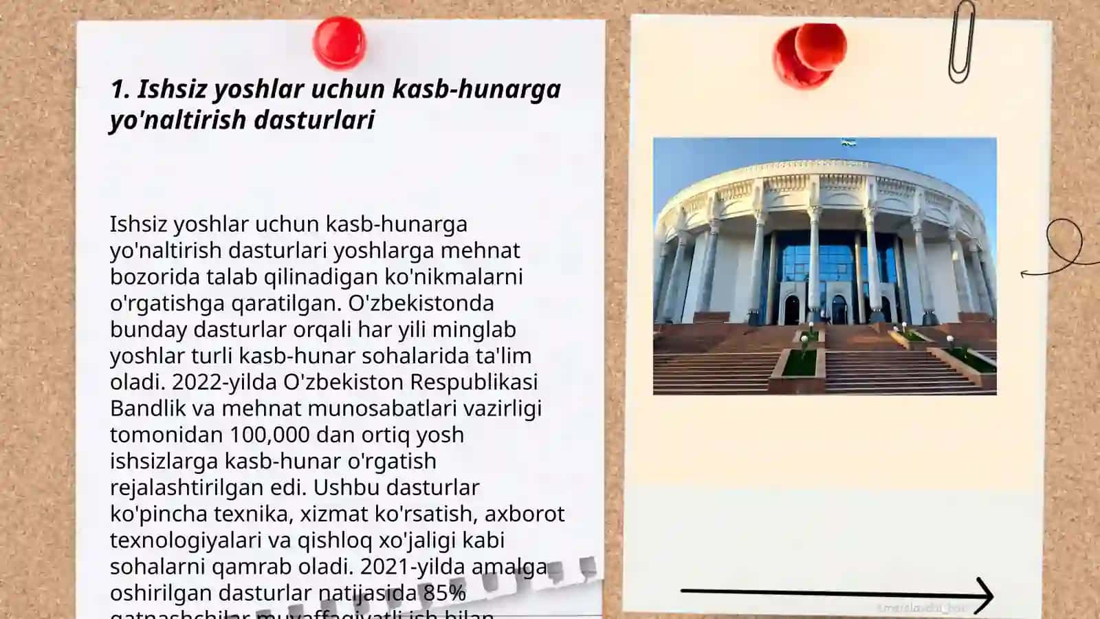Ishsiz yoshlar uchun kasb-hunarga yo'naltirish dasturlari 3