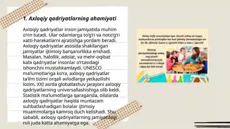 Axloqiy tarbiya 3
