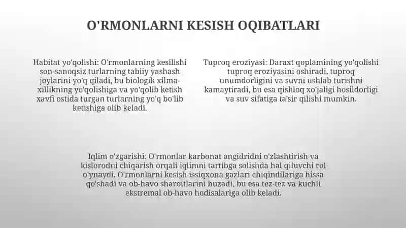 Global Ekologik Muammolar 3